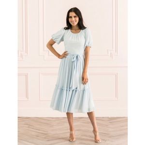 RP Gingham Puff Sleeve Dress